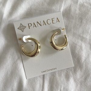 Gold Chucky Hoop Earrings